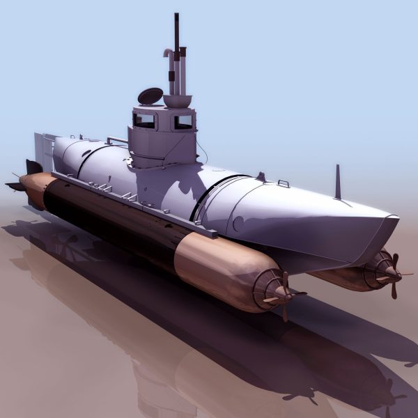 Submarine 3d Model 001