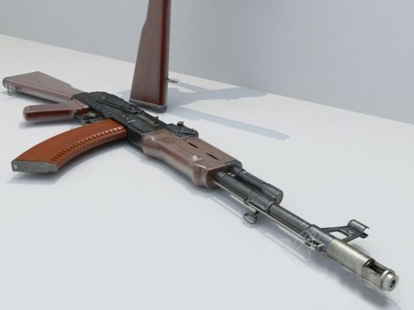 Weaponry Gun Kalashnikov AK 47 3d Model 001