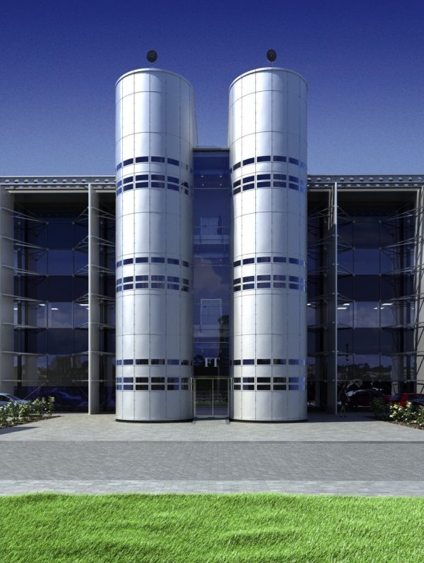 Public Building Exterior Scene 001