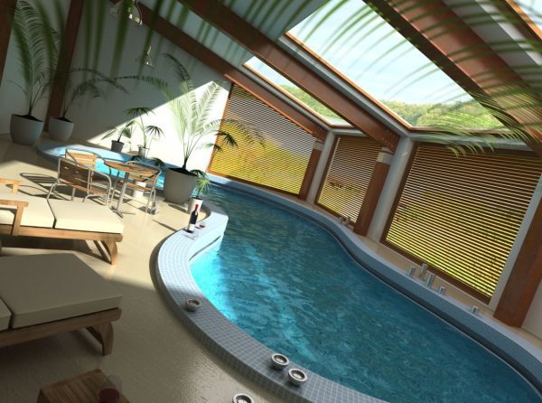 Swimming Pool Interior Scene 001
