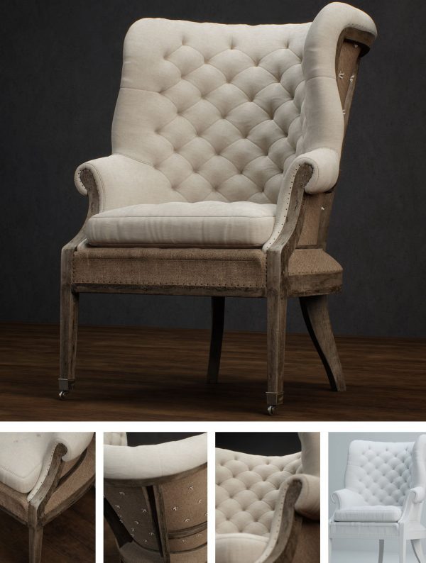 Armchair 3d Model 002
