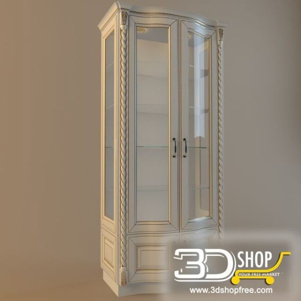 005-3d Models-Classic-Wardrobe & Display Cabinets