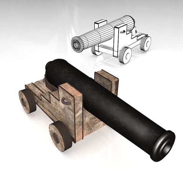 005-3d Models-Weaponry-Cannon