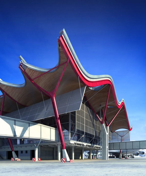 014-Exterior Scenes-Public Buildings-Madrid-Barajas Airport