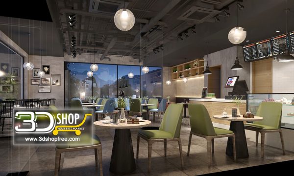 Interior Scenes Cafes & Restaurants Modern style 020