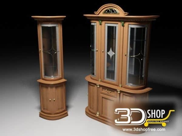 023-3d Models-Classic-Wardrobe & Display Cabinets