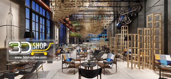 027-Interior Scenes-Cafes & Restaurants-Modern style