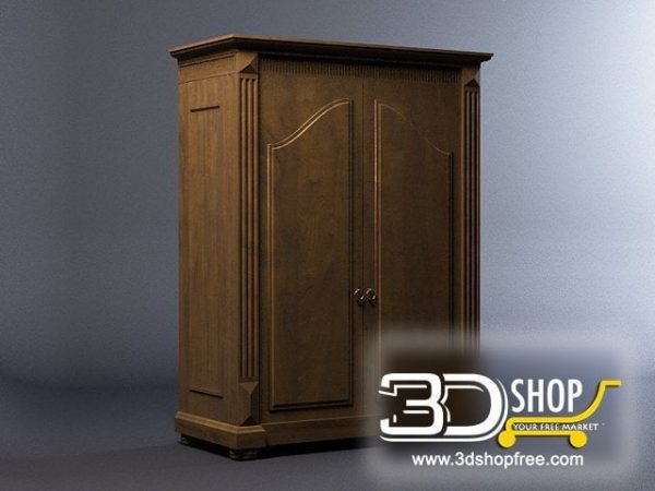 029-3d Models-Classic-Wardrobe & Display Cabinets