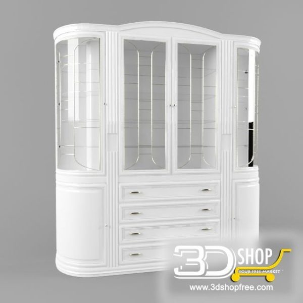 042-3d Models-Classic-Wardrobe & Display Cabinets