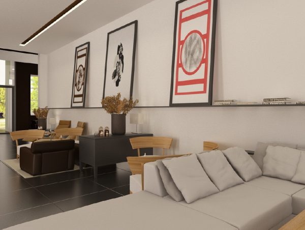 Living Room 3d Max Interior Scene 042