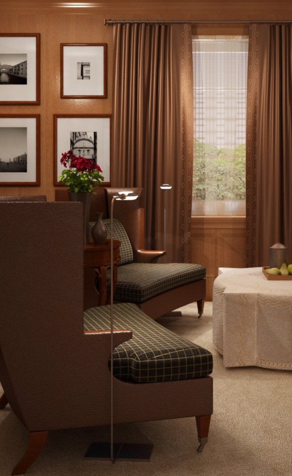 Living Room 3d Max Interior Scene 043