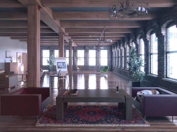 Living Room 3d Max Interior Scene 048