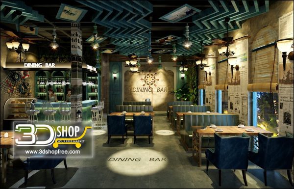 054-Interior Scenes-Cafes & Restaurants-Mediterranean style