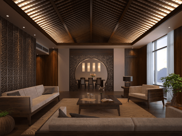 Living Room 3d Max Interior Scene 057