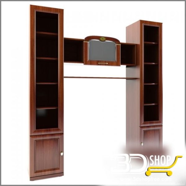 058-3d Models-Classic-Wardrobe & Display Cabinets