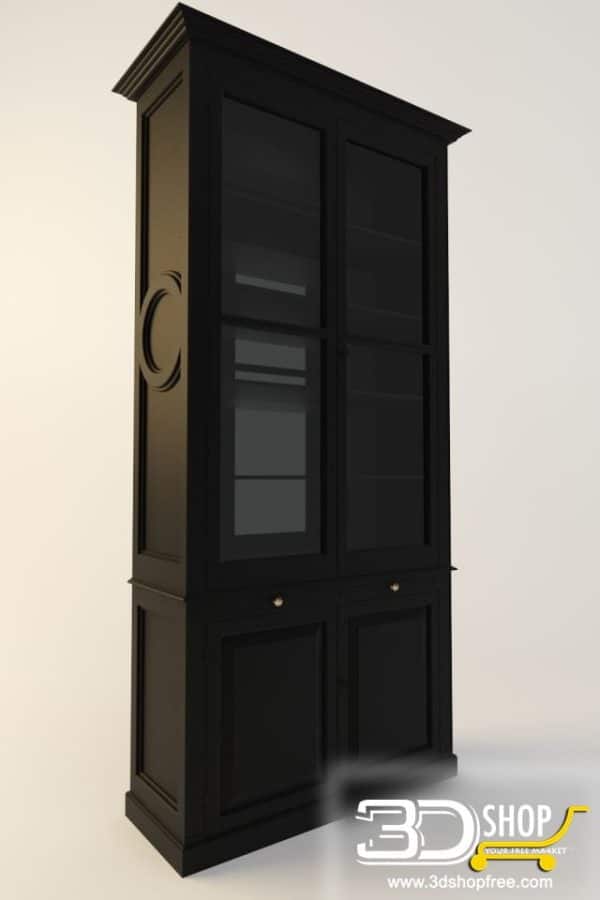 059-3d Models-Classic-Wardrobe & Display Cabinets-Free Download