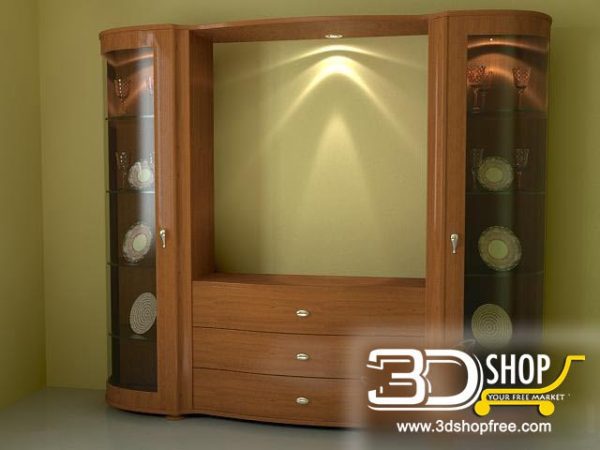 062-3d Models-Classic-Wardrobe & Display Cabinets