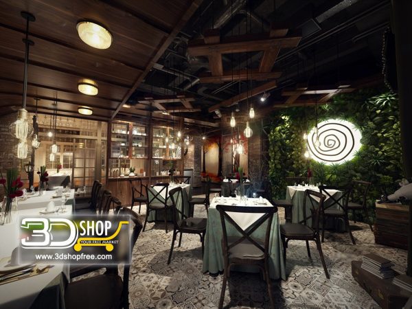 064-Interior Scenes-Cafes & Restaurants-Industrial style