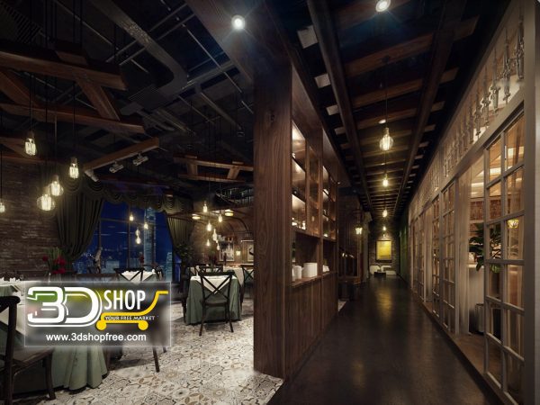 065-Interior Scenes-Cafes & Restaurants-Industrial style