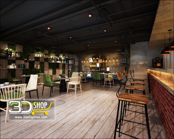 069-Interior Scenes-Cafes & Restaurants-Industrial style