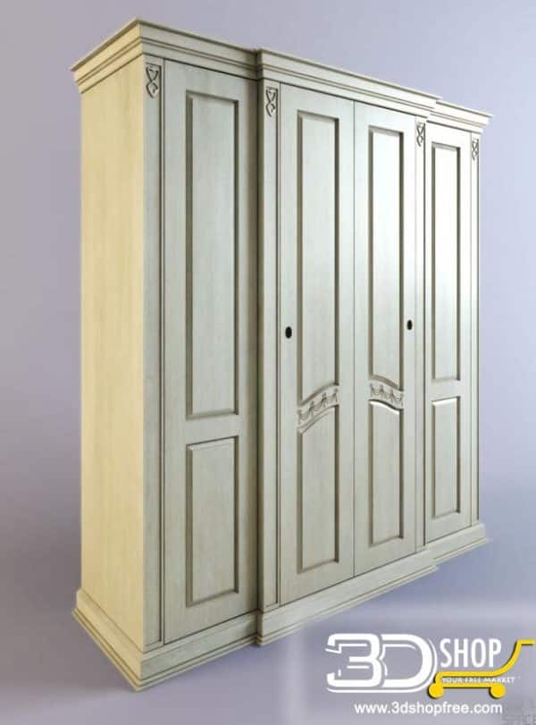 070-3d Models-Classic-Wardrobe & Display Cabinets
