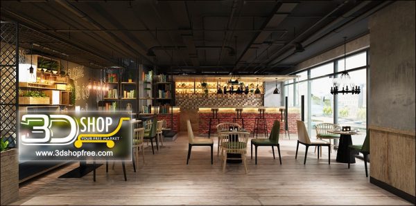 070-Interior Scenes-Cafes & Restaurants-Industrial style