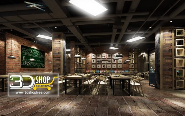 071-Interior Scenes-Cafes & Restaurants-Industrial style