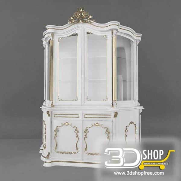 074-3d Models-Classic-Wardrobe & Display Cabinets
