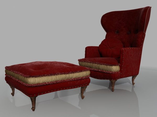 076-3d Models-Armchairs & Sofas-Armchair