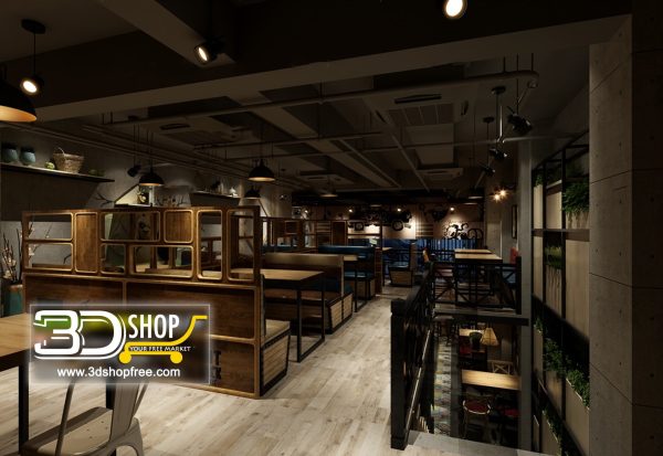 077-Interior Scenes-Cafes & Restaurants-Industrial style