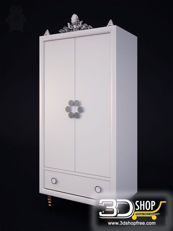 078-3d Models-Classic-Wardrobe & Display Cabinets