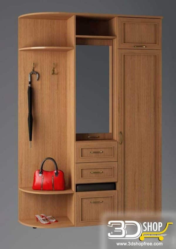 081-3d Models-Classic-Wardrobe & Display Cabinets