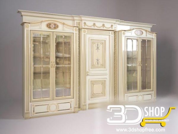 084-3d Models-Classic-Wardrobe & Display Cabinets