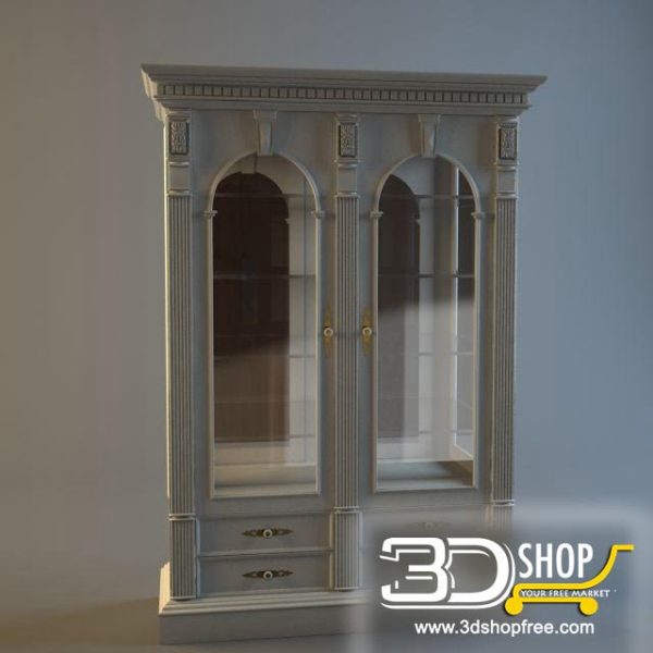 086-3d Models-Classic-Wardrobe & Display Cabinets