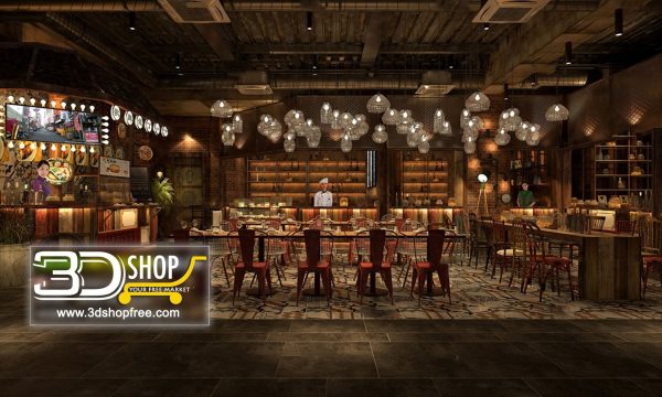 088-Interior Scenes-Cafes & Restaurants-Industrial style