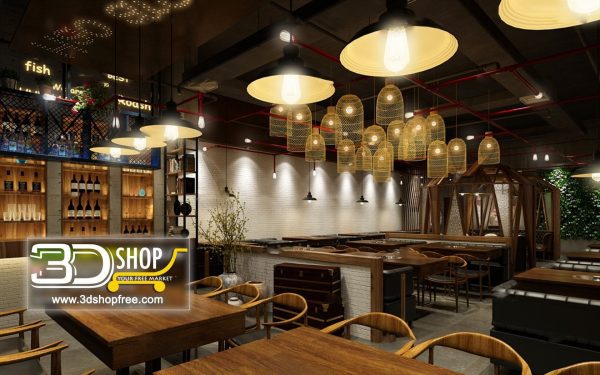 089-Interior Scenes-Cafes & Restaurants-Industrial style