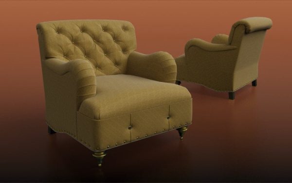 090-3d Models-Armchairs & Sofas-Armchair