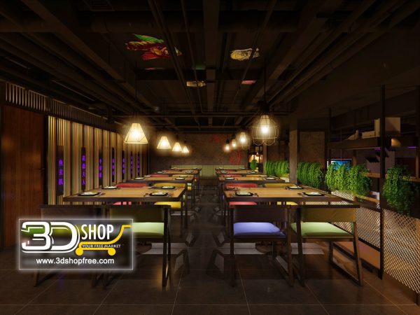 090-Interior Scenes-Cafes & Restaurants-Industrial style