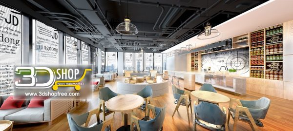 092-Interior Scenes-Cafes & Restaurants-Industrial style