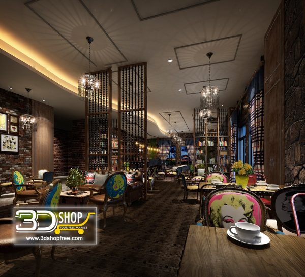 095-Interior Scenes-Cafes & Restaurants-Industrial style