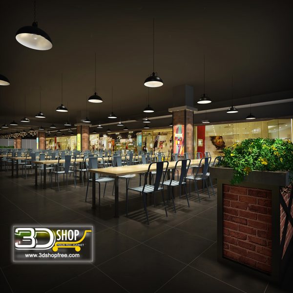 Interior Scenes Cafes & Restaurants Industrial style 099