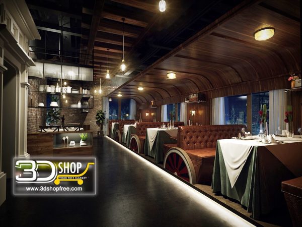 100-Interior Scenes-Cafes & Restaurants-Industrial style
