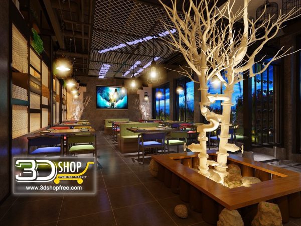 101-Interior Scenes-Cafes & Restaurants-Industrial style