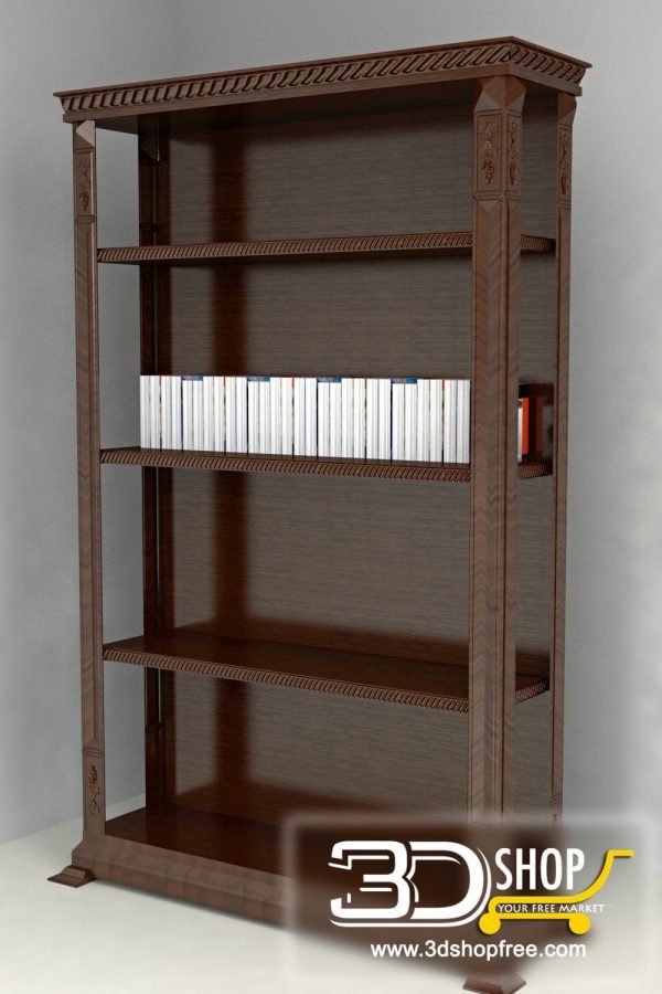 102-3d Models-Classic-Wardrobe & Display Cabinets