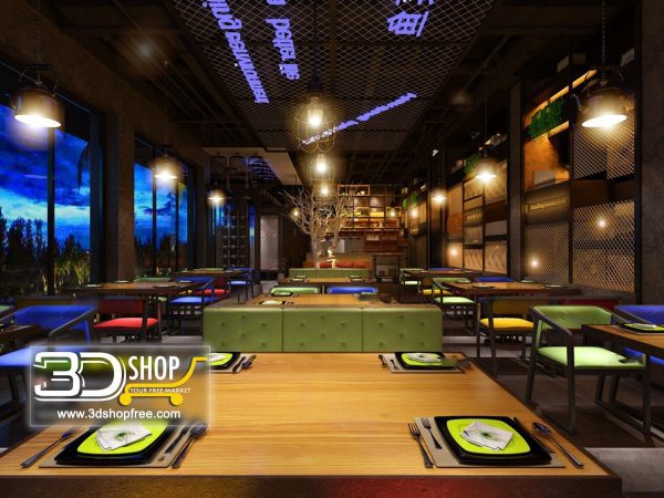 102-Interior Scenes-Cafes & Restaurants-Industrial style
