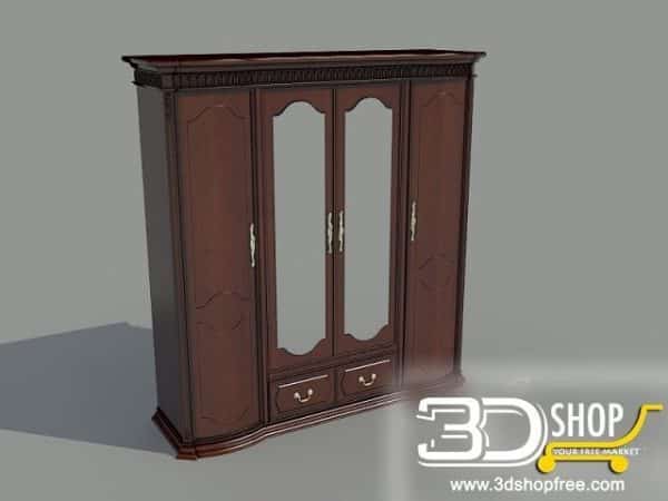 106-3d Models-Classic-Wardrobe & Display Cabinets