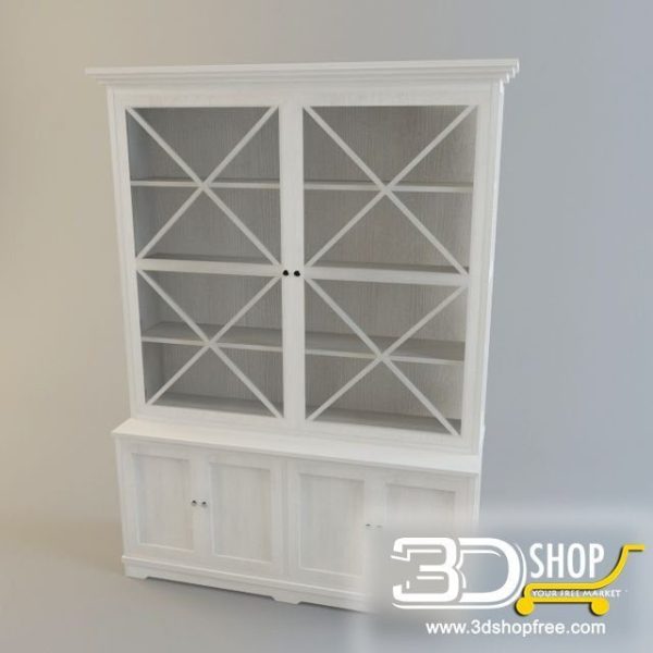 111-3d Models-Classic-Wardrobe  & Display Cabinets