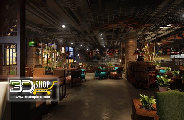 112-Interior Scenes-Cafes & Restaurants-Industrial style