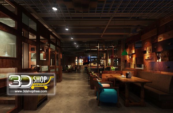 114-Interior Scenes-Cafes & Restaurants-Industrial style