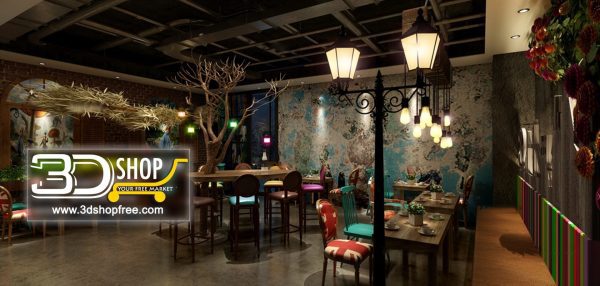 116-Interior Scenes-Cafes & Restaurants-Industrial style